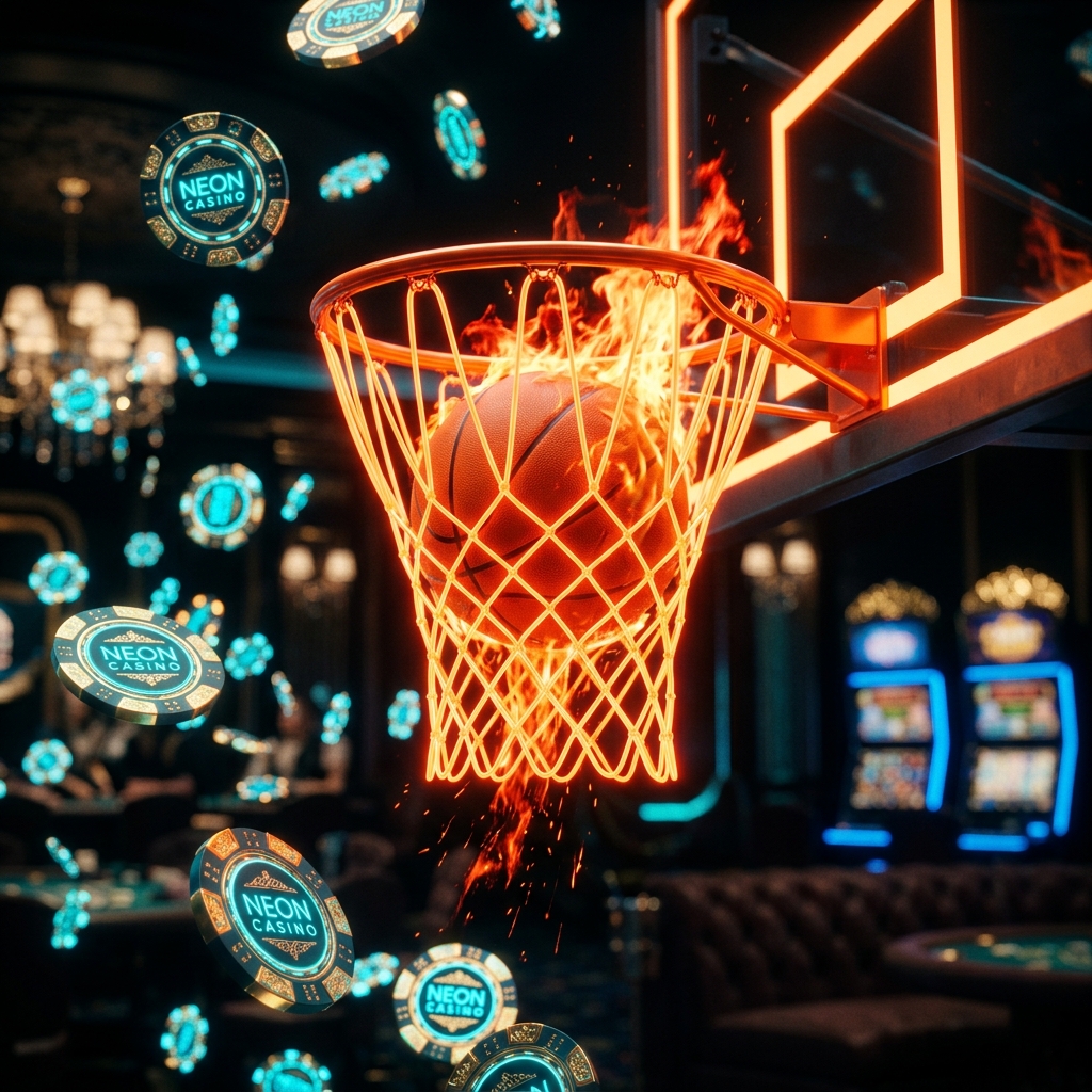 Tỷ lệ cược bóng rổ cháy bỏng với hiệu ứng kỹ xảo chip tiền tệ bay lượn ở sàn MM88