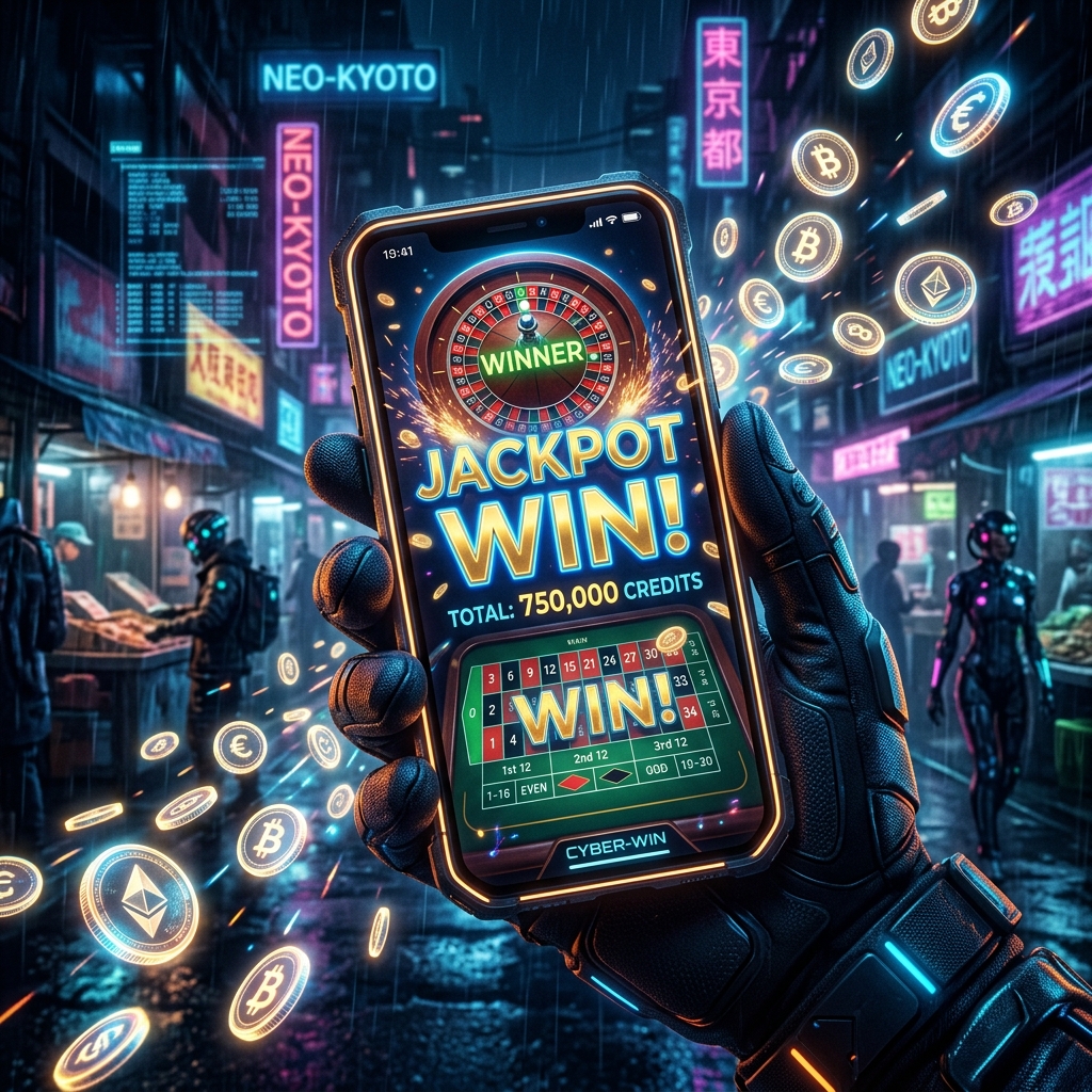 Cảm giác chiến thắng tiền tỷ jackpot khủng húp vương miện trên màn hình smartphone qua app mm88