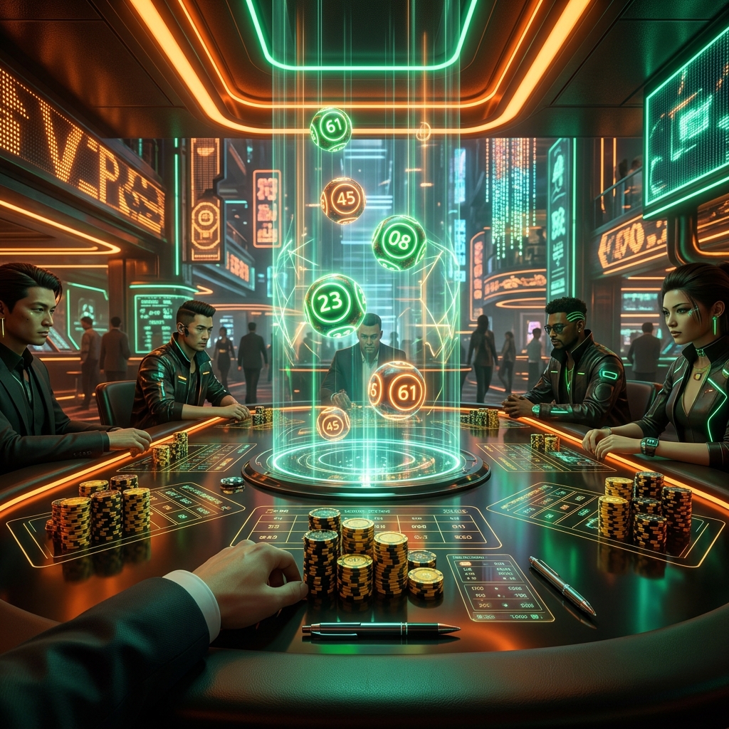 Tầm nhìn VVIP Sảnh Xổ số MM88 với quả bóng quay Neon