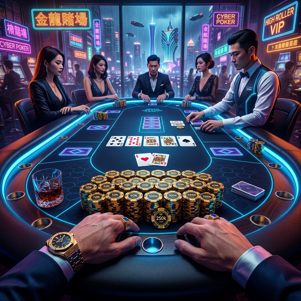 Tầm nhìn góc bàn vip chơi Poker mm88 Texas Hold'em tại sảnh cược 3D đẳng cấp MM88