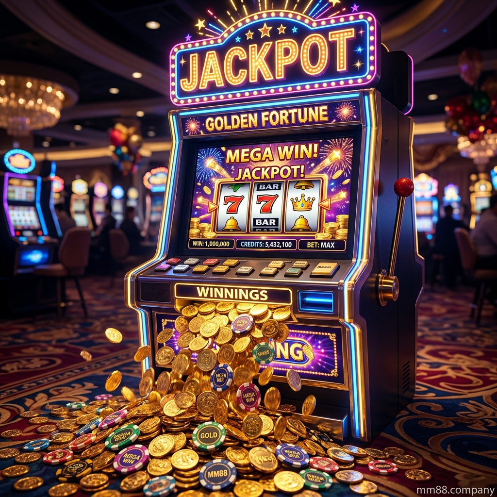 Giao diện game nổ hũ MM88 slot machines phát sáng đẳng cấp sang trọng giành cho dân chơi VIP tại MM88